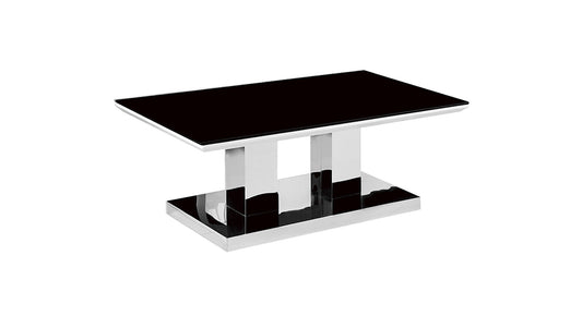 TABLE BASSE INOOX NOIR