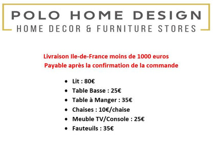 TABLE BASSE MIAMI CHROME MARBRE BLANC